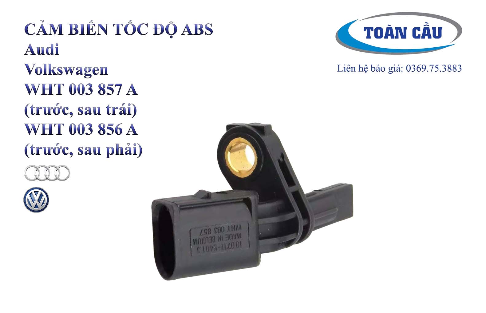 Wht 003 205a Cảm biến tốc độ ABS WHT003856A - Phụ tùng Toàn Cầu